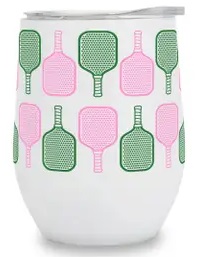 Pickle Ball Stemless Wine Tumbler